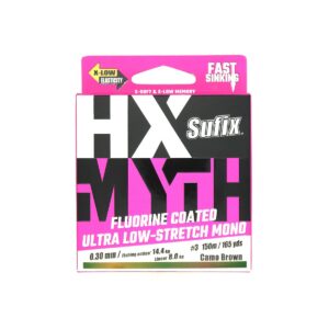 NYLON SUFIX HX-MYTH FAST SINKING CAMO BROWN